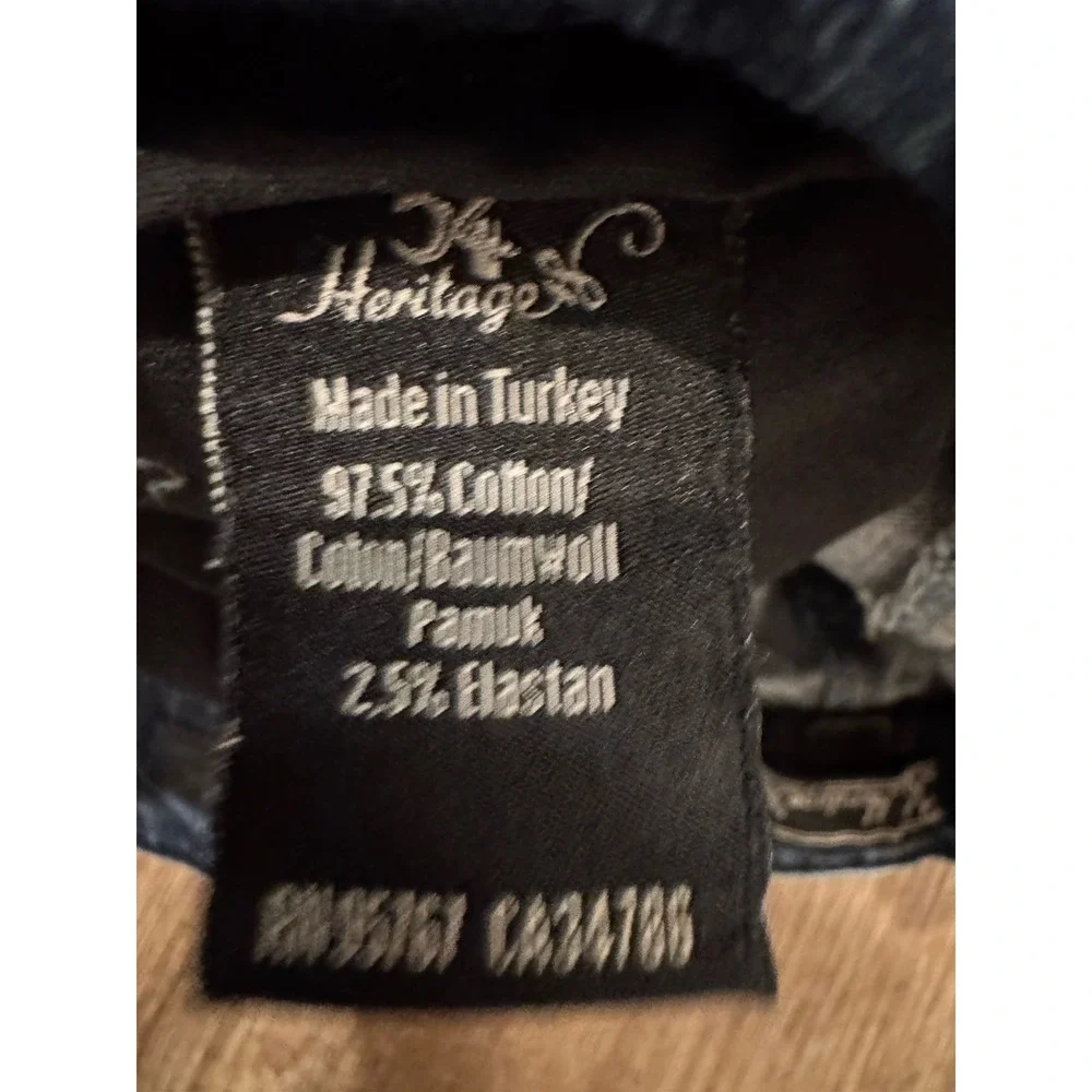 34‎ Heritage Jeans Mens 40X32 Blue Charisma Comfort-Rise Classic Straight Denim